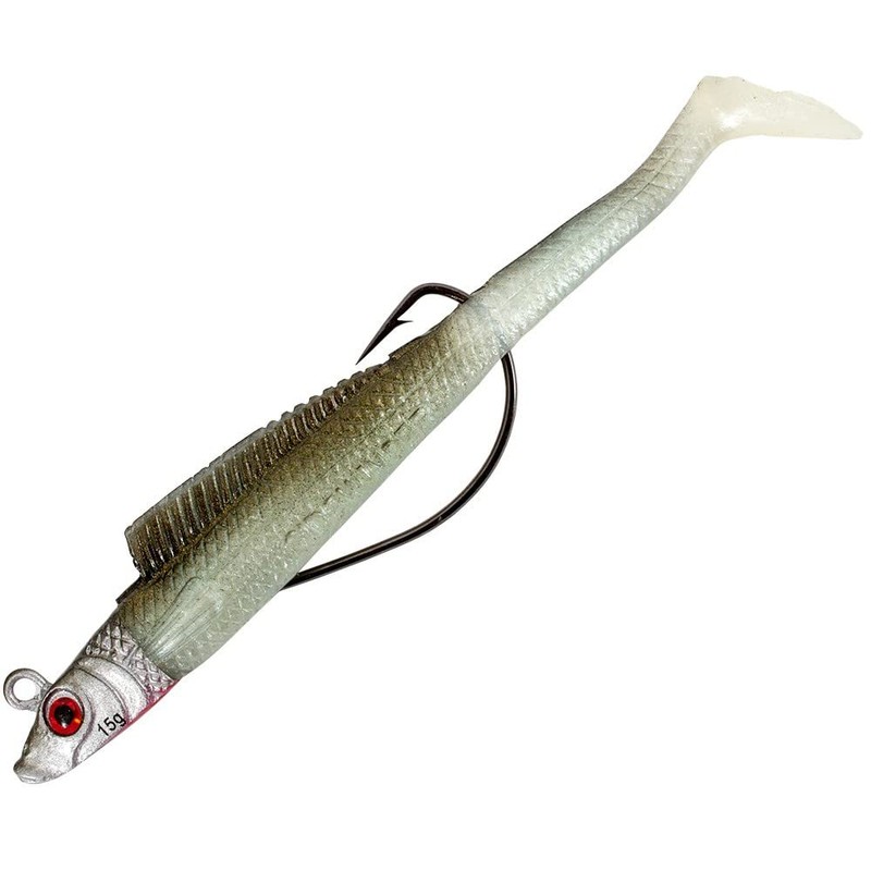 Sidewinder Weedless Sandeels 4.5 Inch - 15 Gram - Silver