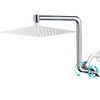 Rain Shower Head Extension Arm, Upgrade 12 Inch Metal Shower