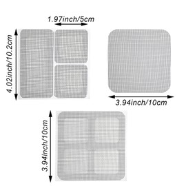 30 PCS Window Screen Repair Patches Kit, Screen Repair Tape Self Adhesive Screen Repair Patch Fiberglass Replacement Screens for Repairing Screen Windows Doors Tents Nets (3 Sizes)