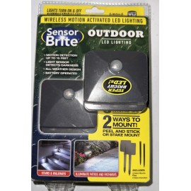 As Seen On TV Sensor Brite As Seen On TV Outdoor LED Lighting 2 Pack Wireless Motion Activated