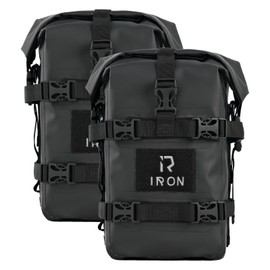 RIDEIRON Motorcycle Side Bag-Waterproof Bumper Bag 5L*2pcs Moto Saddle Bag with Shoulder Strap motorcycle Crash Bar Bags Dry Tail PVC BagTool Carry Ba Travel Hiking