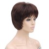 Lydell 6-8" Straight Short Bob Wig Layered Shaggy Flat Bangs