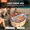 VEVOR X-Marks Fire Pit Grill Grate, Round Cooking Grate, Heavy