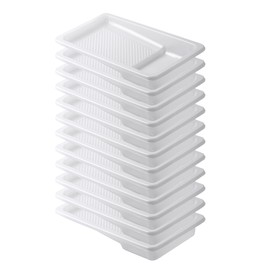 Bates Paint Tray Liners - 4 Inch, 12 Pack, Disposable, Plastic, Mini, Roller Tray