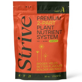 Strive Fertilizer Part A Package - Veg + Bloom General Hydroponic Nutrients - Premium Indoor, Outdoor and Soil Growing Plant Food - Enhancer - Booster for Vegetables, Succulents, Flowers & More