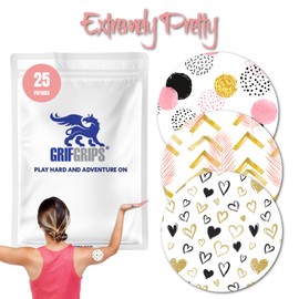 GrifGrips Extremely Pretty Spot Adheive - 25 Patches Pre-Cut for Easy Application