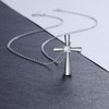 GAVU 925 Sterling Silver Necklace Women's Dainty Cross Necklace, Small