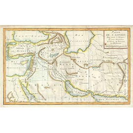 Historic Map : The Ancient Nation of Assyria Iran, Iraq, Delisle de Sales, 1770, Vintage Wall D?or : 36in x 24in