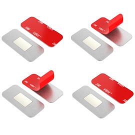 Magnetic Cabinet Door Catch, Ultra Thin No Drill Cabinet Door Magnets, Adhesive Stainless Steel Cabinet Latch to Stay Closed, Kitchen, Bathroom Magnetic Door Catch Closer 4 Pack