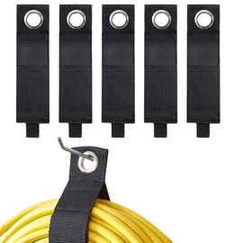 5 Pack Cable Organizer 7.25 x 1 Inch Heavy Duty Heavy Duty Multipurpose for Cables, Extensions, Hoses, Bicycle, Garters, Trouser Straps, Garage