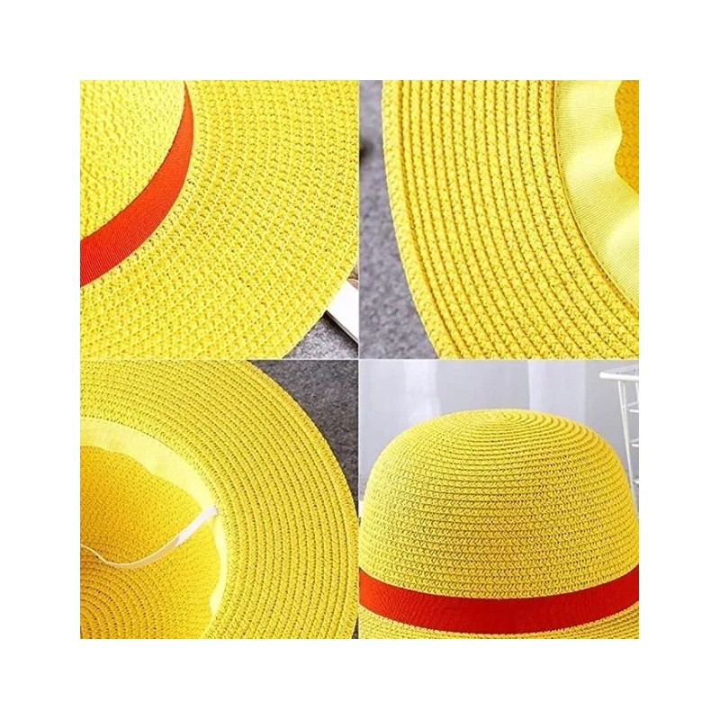Shuang.W One Piece Luffy Straw Hat Anime Dress Up Gorra