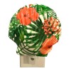 Nightlight Hibiscus Coastal Scallop Shell Decoupage Shell Art Light- Beach