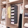 LOVJOYSE 6 Tier Shelf Hanging Closet Organizer, Closet Hanging Shelf