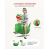 QPAU Inflatable Bouncy Dinosaur Toys 2 PCS with Hand Pump,