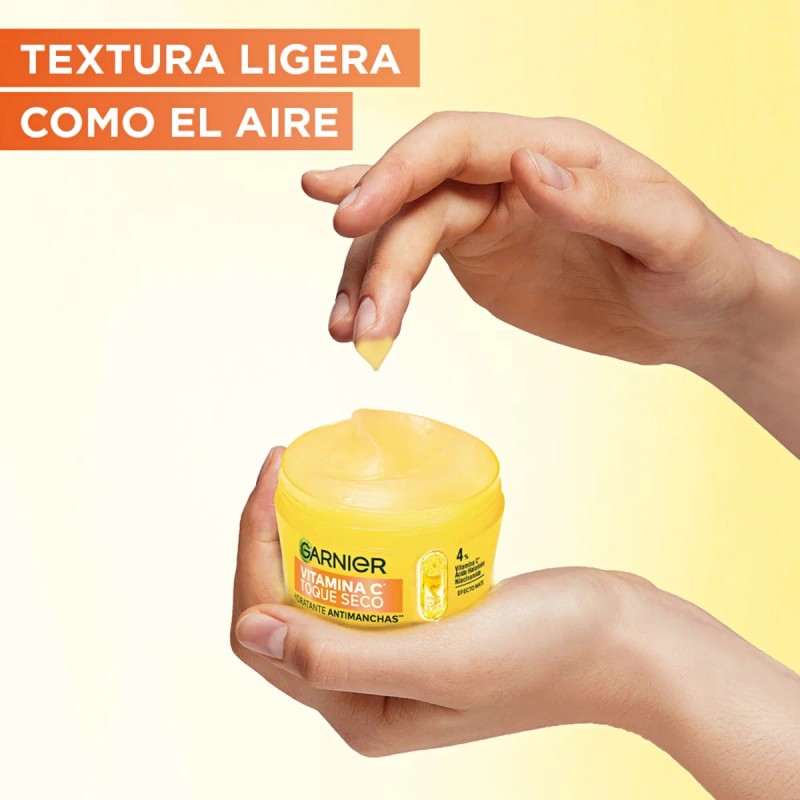 Garnier Hidratante Toque Seco Antimanchas Vitamina Acido Hialurónico Hidrata Piel