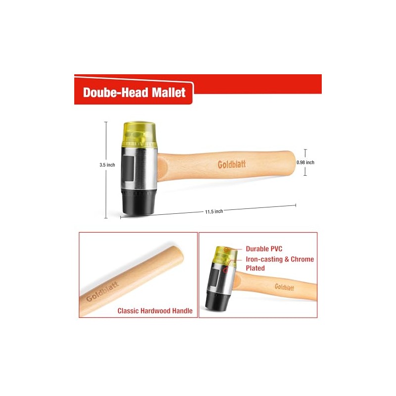 Goldblatt Laminate Wood Flooring Tools Installation Kit with 100 Spacers,