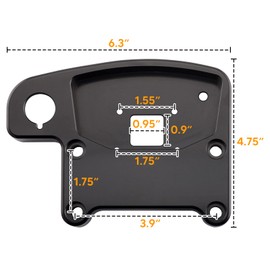 Wsays Handlebar Clamp and Adjustable Gaskets for 7/8" or 1-1/8" Handlebar Compatible with Yamaha Raptor 700/ 700R/ 700R Special Edition Trall tech Vapor Mount Brackets All years