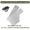 2X Dual Grit Diamond Sharpening Stone + Leather Wallet Strop