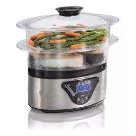 Hamilton Beach Vaporera Digital Alimentos 5.2l Plata 37530z Hamilton Beach Color Plateado