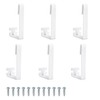 6 Pack RV Curtain Clips, Plastic Camper Curtain Track Clips