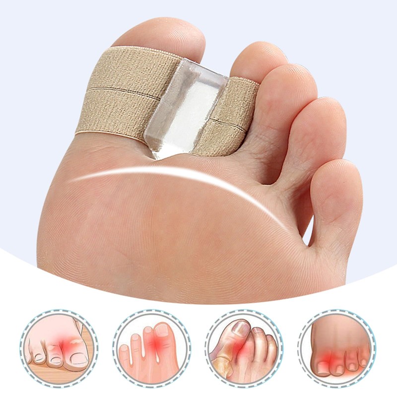 szemauy Gel Toe Spacers, Bunion Corrector with 2 Loops, Portable