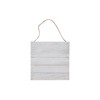 Hampton Art Plank 3D 10" X 10" White, Wood Plaque,