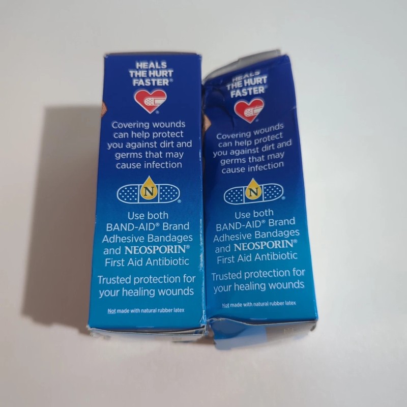 (2) Band-Aid Brand Adhesive Bandages Variety Pack 30 Assorted Sizes