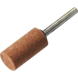 Yanase WA19C Whetstone with Shaft WA (Red) Cylindrical [0.2 inch (6 mm) Shaft] φ0.7 x 1.5 x 0.2 x 0.2 inches (19 x 38 x 6 #60 mm)