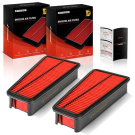 A-Premium 2-PC Pre-oiled Engine Air Filter Compatible with Toyota Tacoma 2005-2015, Tundra 2005-2010, 4Runner 2003-2009, FJ Cruiser 2007-2009, 4.0L, Replace# SPA2281