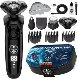 MANECODE® 7-in-1 Electric Razor for Men - Shaver with Floating 8 Contouring Technology®