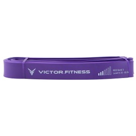 Victor Fitness Rise Band Level 3 (35-85lbs) Heavy-Duty Exercise Resistance Band for Physical Therapy, Fitness, Muscle Development, Rehab, Mobility, Stretching, and More