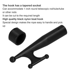 Aramox Boat Nylon Mooring Hook Lifeboat Hook Boat Hook End Head For 1in Pole / Tube / Pipe Boat / Kayak / Raft