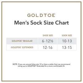 Gold Toe Men's Canterbury Dress Sock, Black, 3-Pack Sock Size 10-13