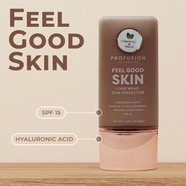 Profusion Cosmetics Lightweight Liquid Foundation for a Flawless and Elegant Radiance, Breathable Makeup that Improves Uneven Skin Tone, Vegan & Cruelty-Free - Deep 3