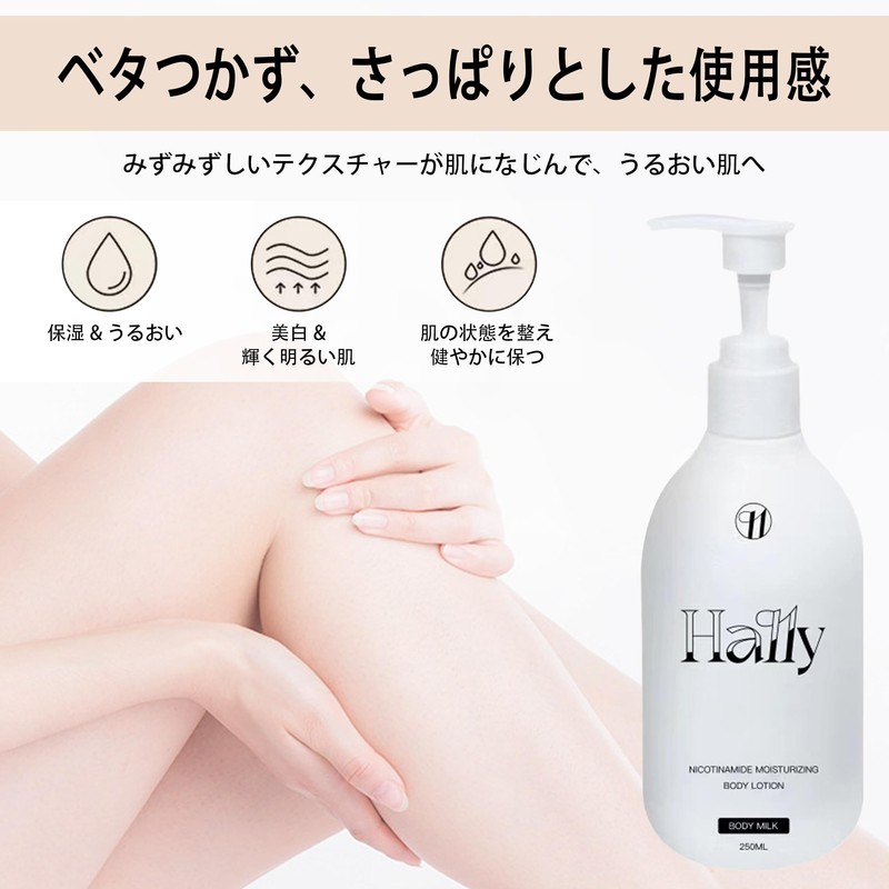Niacinamide Whitening Body Lotion, Original Glowing From Korea White Deep