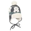 Sterntaler Unisex Baby Knitted Hat Polar Bear Hat, Anthracite Mel.