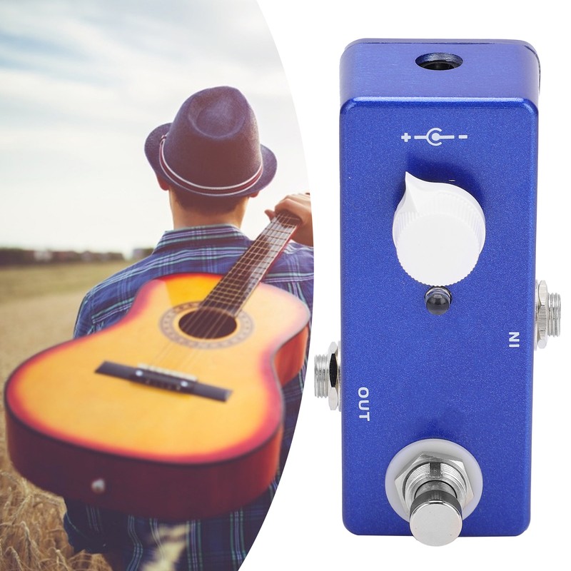 Guitar Effect Knob Control Adjustable Booster Pedal with DIP Switch
