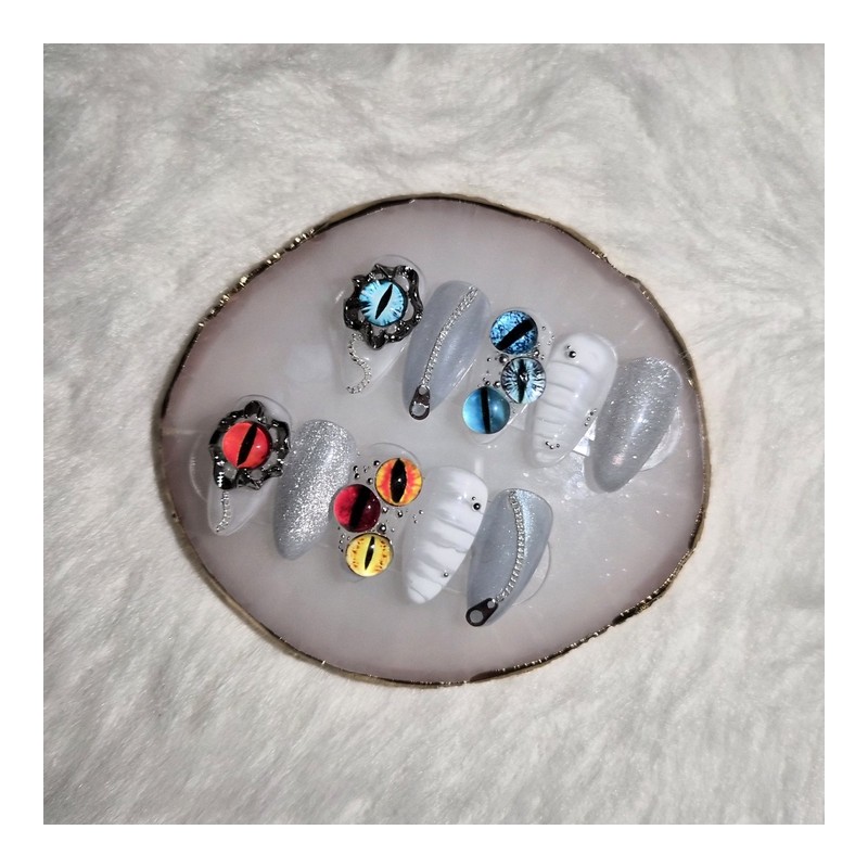 [Handmade nail tips] gaze on [ ] - square /