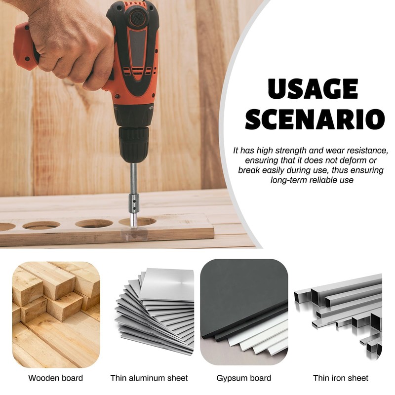 Greacesrio 170 mm extra long extension for forstner drill bits
