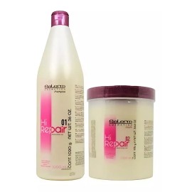 Salerm Hi Repair Shampoo + Mask 1lt Reparación Inmediata