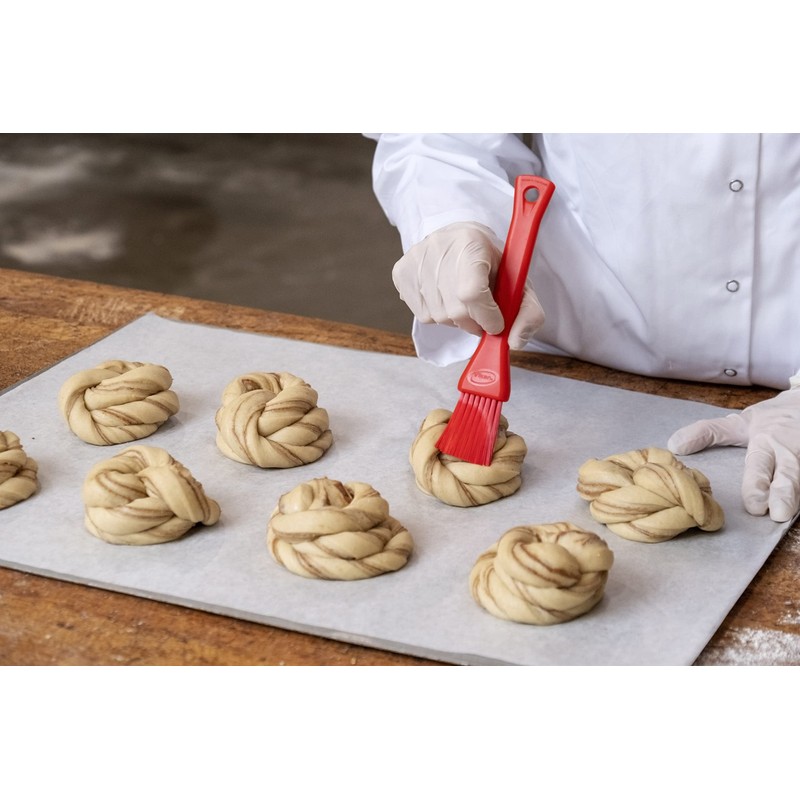 Vikan 555230 Pastry Brush, Red, Brushed, Colorful, Shedding, Durable, Heat