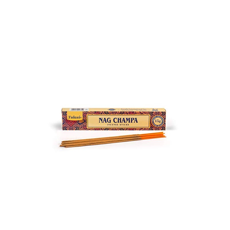 Tulasi Nag Champa, 15 Sticks x 12 Packs, Black, 180