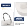 uxcell 4Pcs Rubber Drain Stopper with Chain and Hanging Ring,