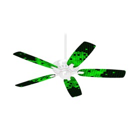HEX Green - Ceiling Fan Skin Kit fits most 42 inch fans (FAN and BLADES SOLD SEPARATELY)