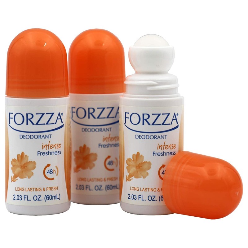 Forzza Roll-on Deodorant Intense Freshness, 3-pack Of 2.03 Oz each,