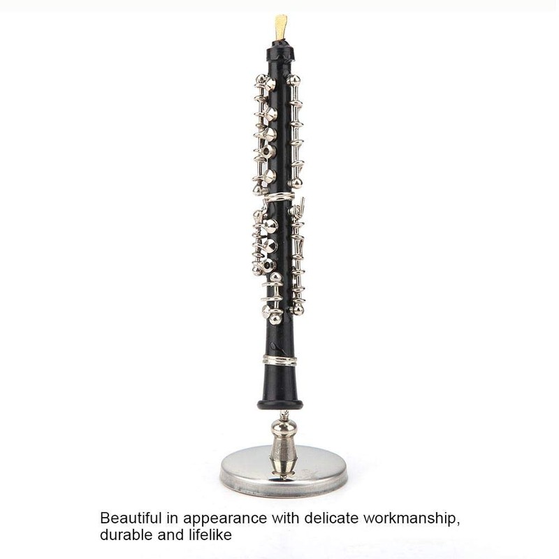 Mini Oboe Model Musical Instrument Miniature Decoration for Home Coffee