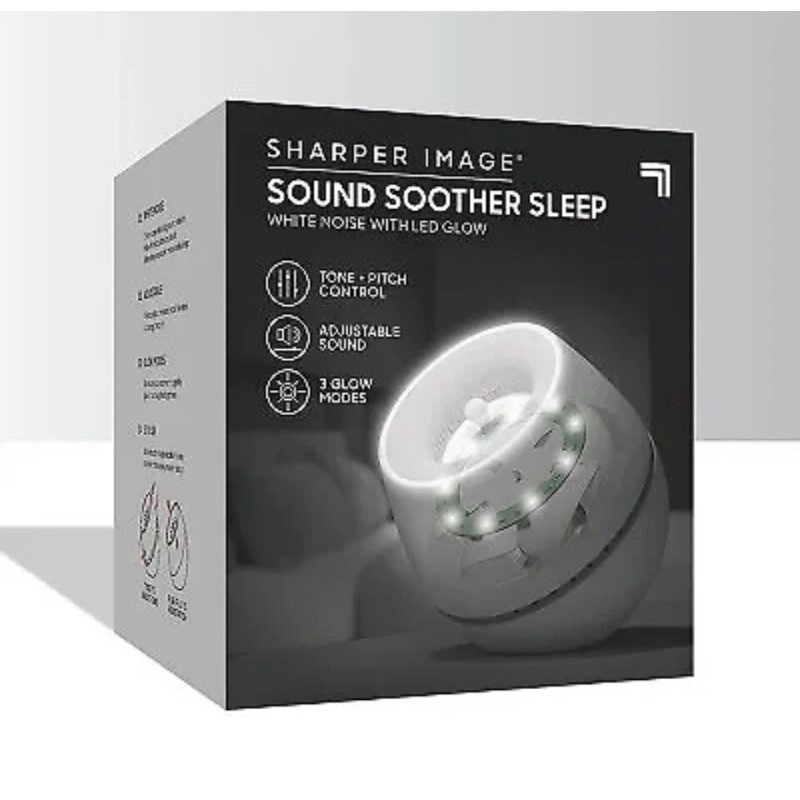 Sharper Image Sound Soother Wind White Noise with LED