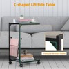 Shinoske Adjustable C Table - C Shaped Side Table with