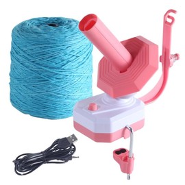 Durable  Electric Yarn Winder, Automatic Yarn Ball Winder, Large Capacity Yarn Ball Winding Machines, Knitting & Crochet Tool Supplies, Yarn Ball Winder Machine, Yarn Winder Machine, Christmas Gift Ideas:_Pink_one size