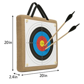 FANOWZUO 20'' Archery Target – 30-Pack Paper Straw Archery Targets for Backyard Practice, Recurve & Compound Bows, Crossbow Target, Outdoor Sports Archery Accessories